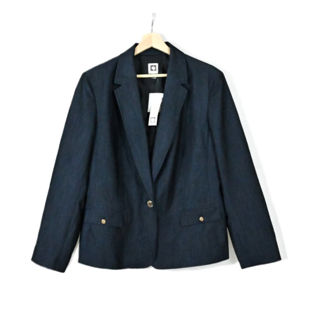 ANNE KLEIN Denim Blazer